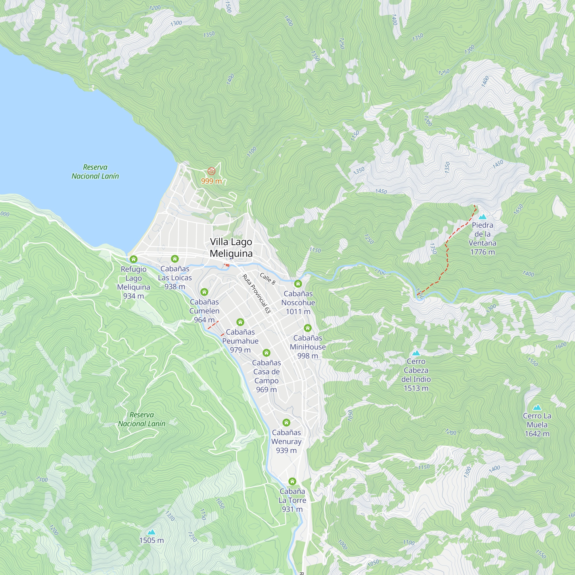 Cabaña Arroyo Bonito map