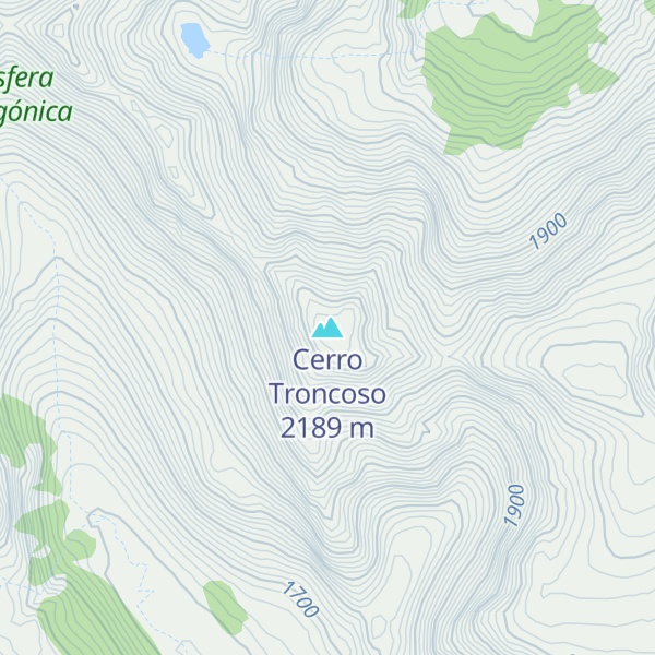 Map of Cerro Troncoso