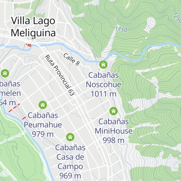 Map of Cabañas Los Pinos