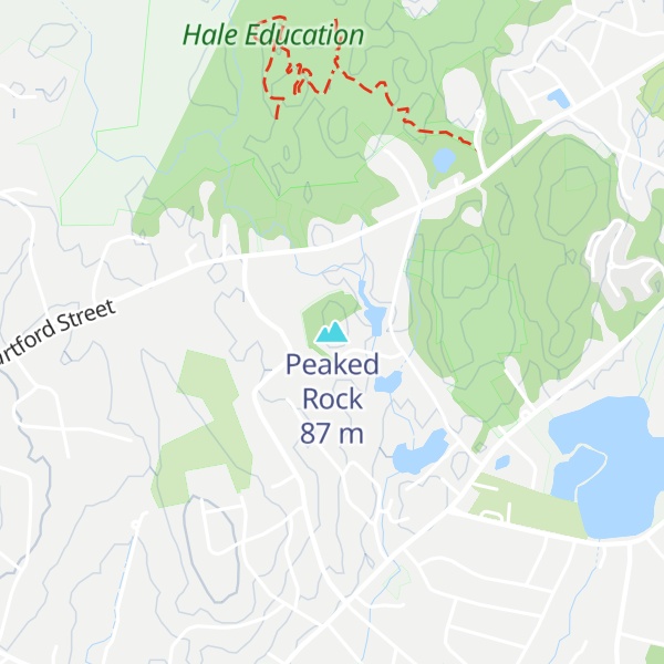 Map of Peaked Rock