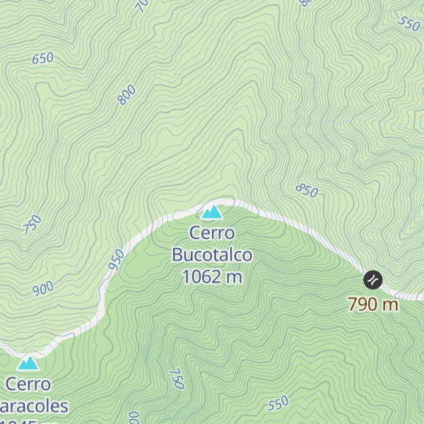 Map of Cerro Bucotalco