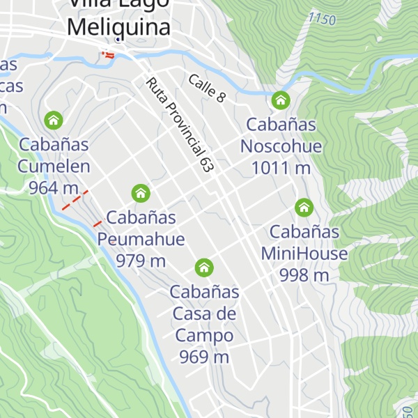 Map of Cabañas La Comarca