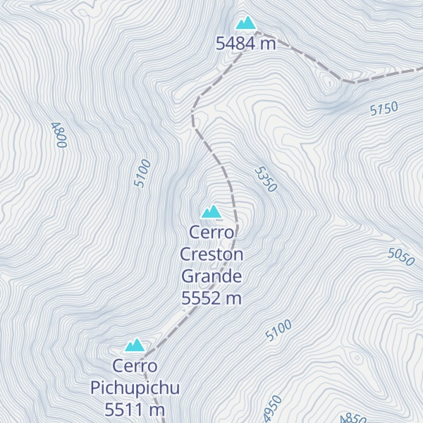 Map of Cerro Creston Grande