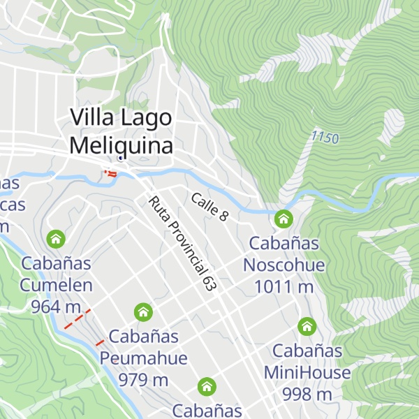 Map of Cabañas Meliyal