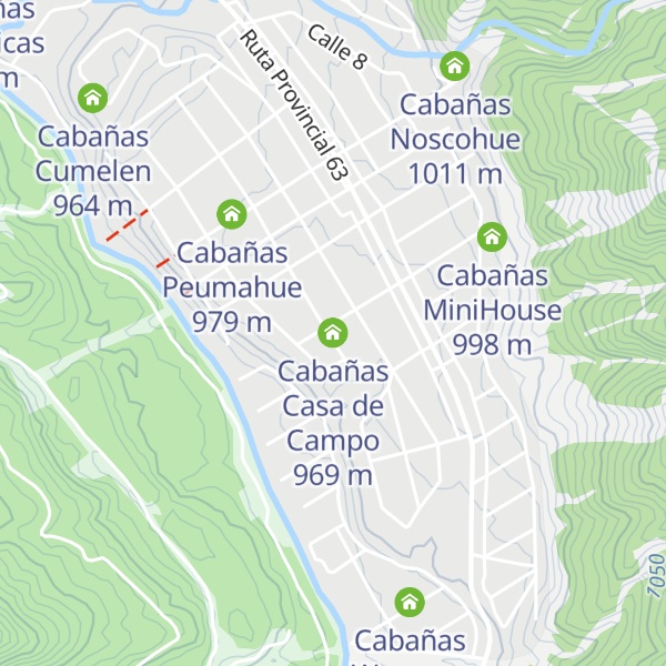 Map of Cabañas Casa de Campo