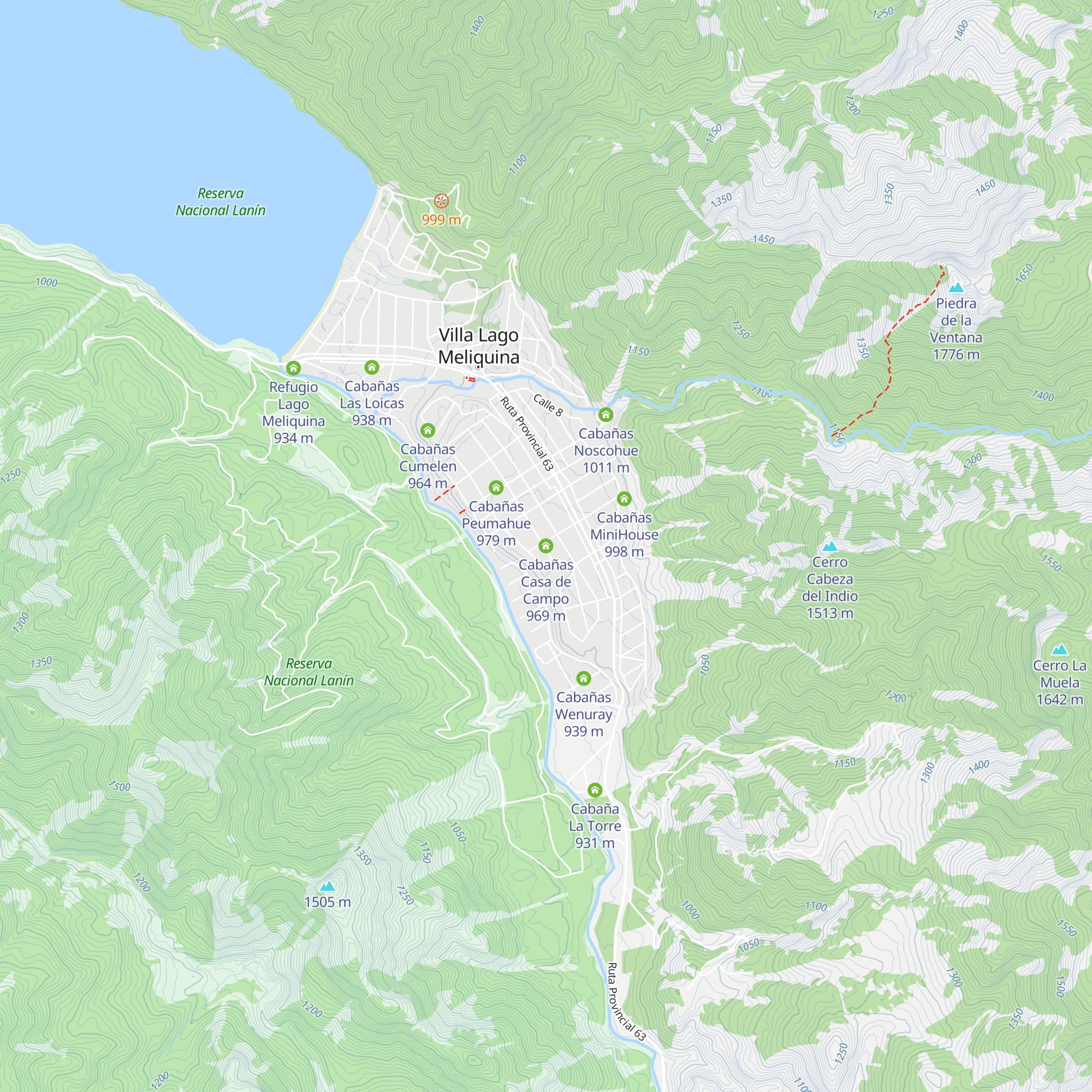 Cabañas Casa de Campo map
