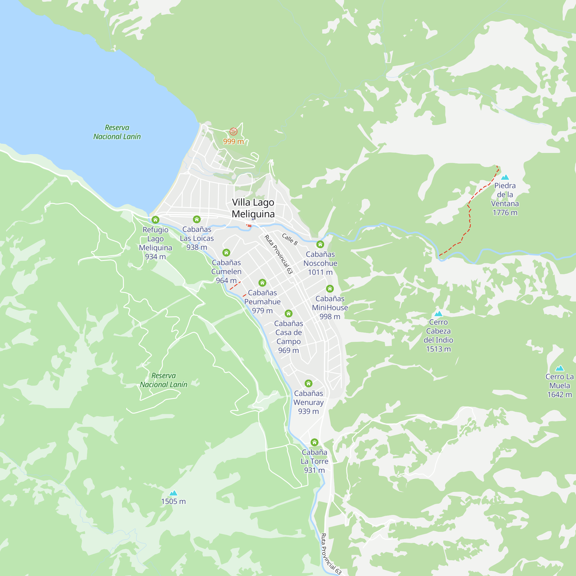 Cabañas Las Pampeanas map