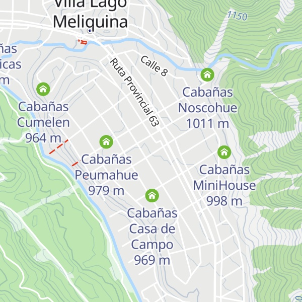 Map of Cabañas Las Pampeanas