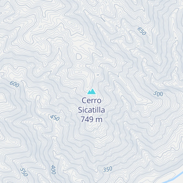 Map of Cerro Sicatilla