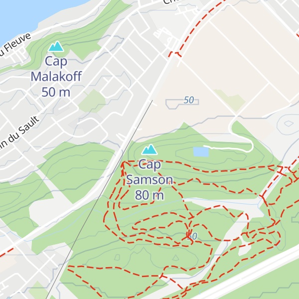 Map of Cap Samson