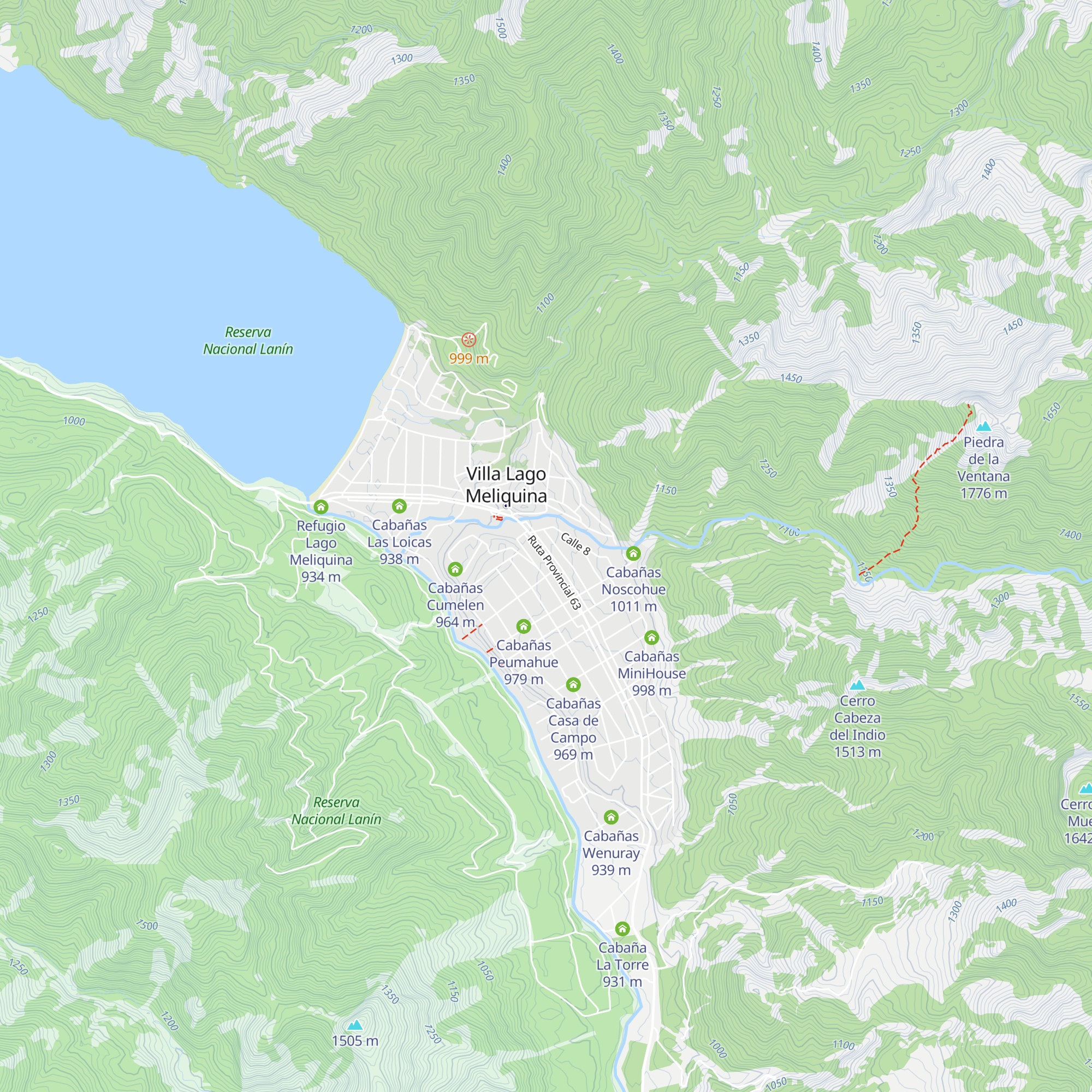 Cabañas Ababu del Gato map