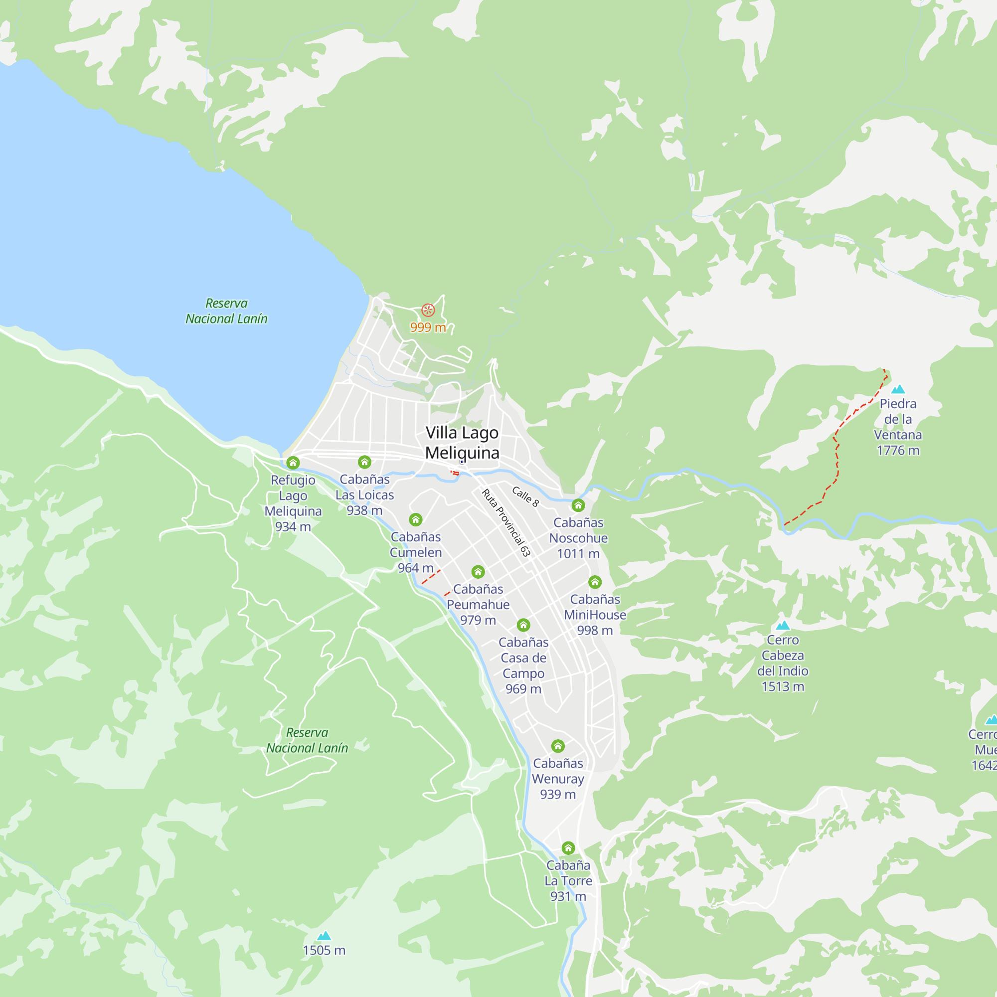 Cabañas Ababu del Gato map
