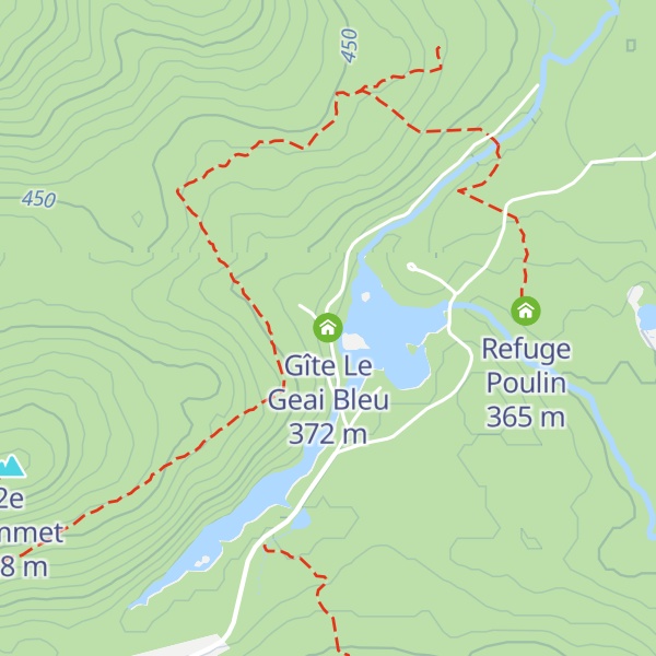 Map of Gîte Le Geai Bleu