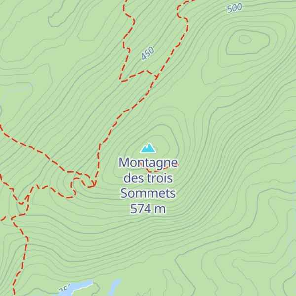 Map of Montagne des trois Sommets