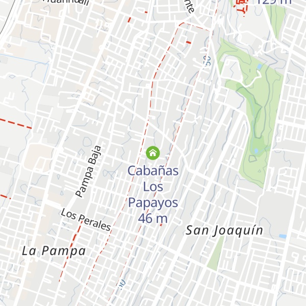 Map of Cabañas Los Papayos