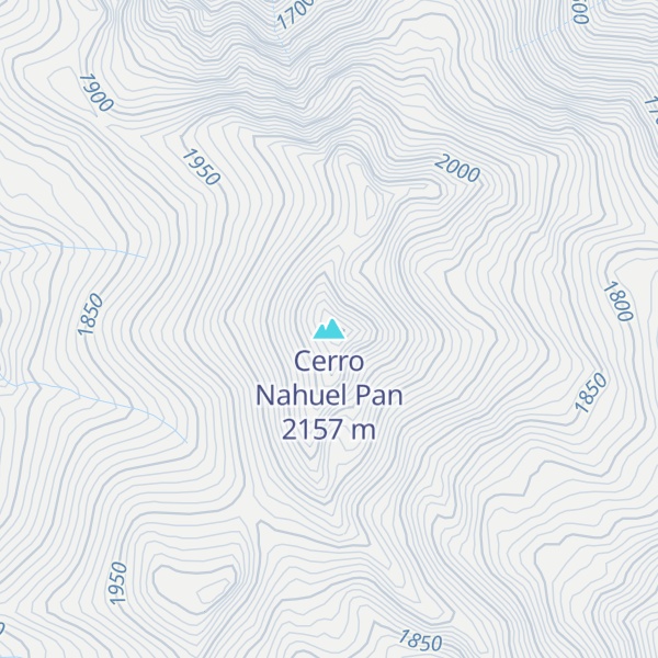 Map of Cerro Nahuel Pan