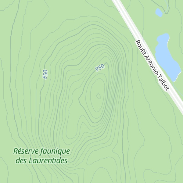 Map of Mont L.-A.-Richard