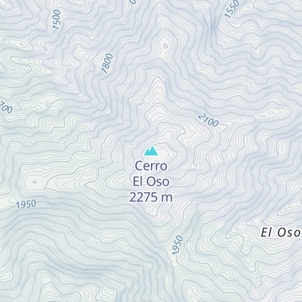 Map of Cerro El Oso