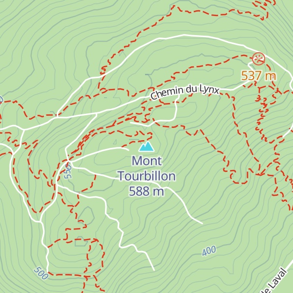 Map of Mont Tourbillon