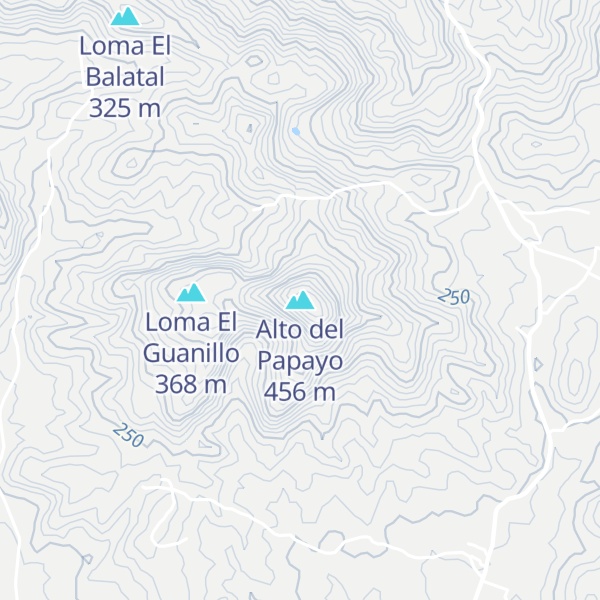 Map of Alto del Papayo