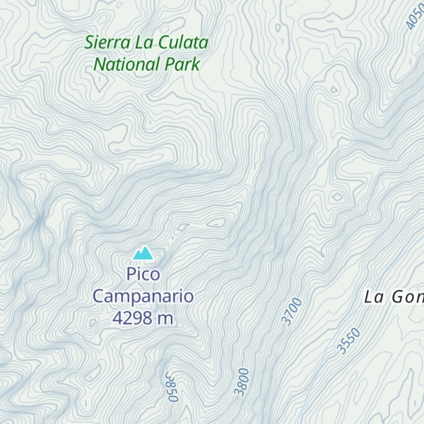 Map of Páramo Campanario