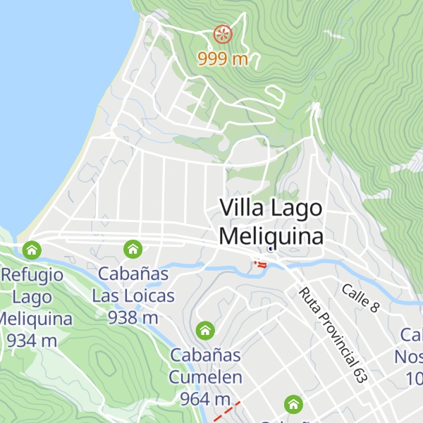 Map of Cabañas Huepull