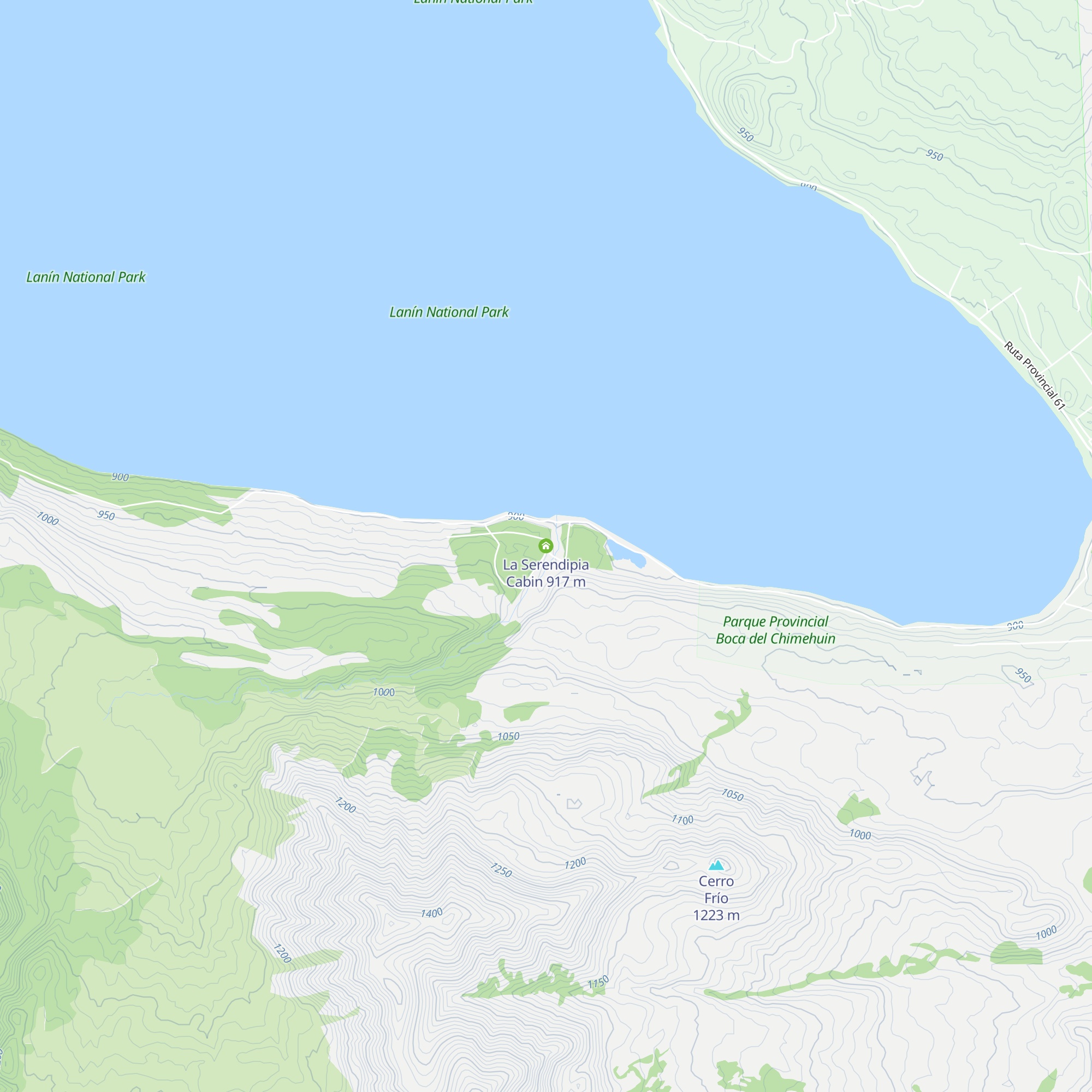 La Serendipia Cabin map