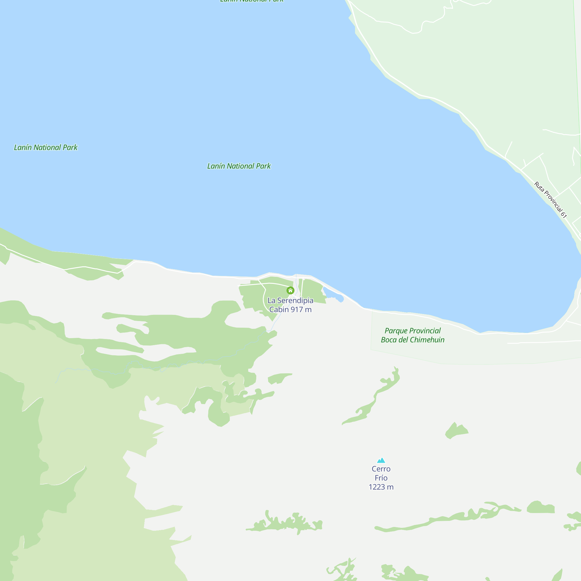 La Serendipia Cabin map