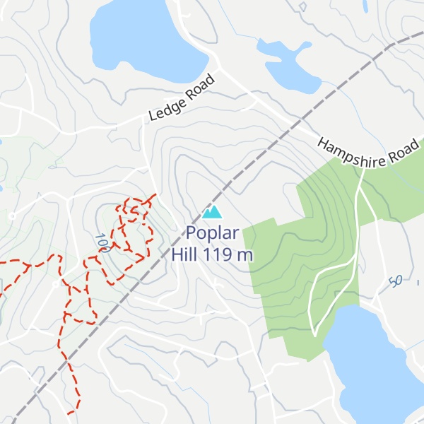 Map of Poplar Hill