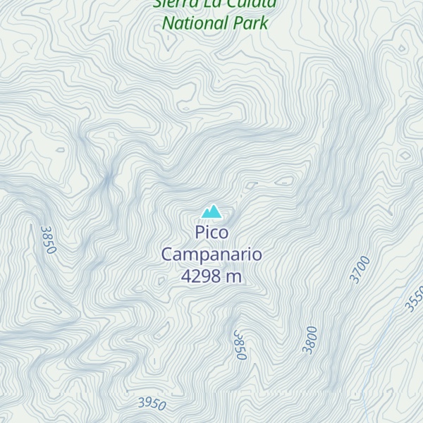 Map of Pico Campanario