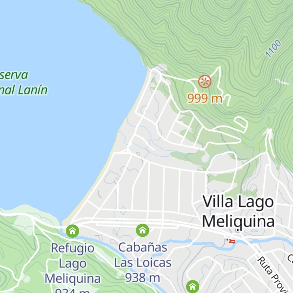 Map of Cabañas Rincón del Lago