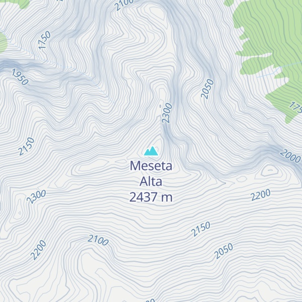 Map of Meseta Alta