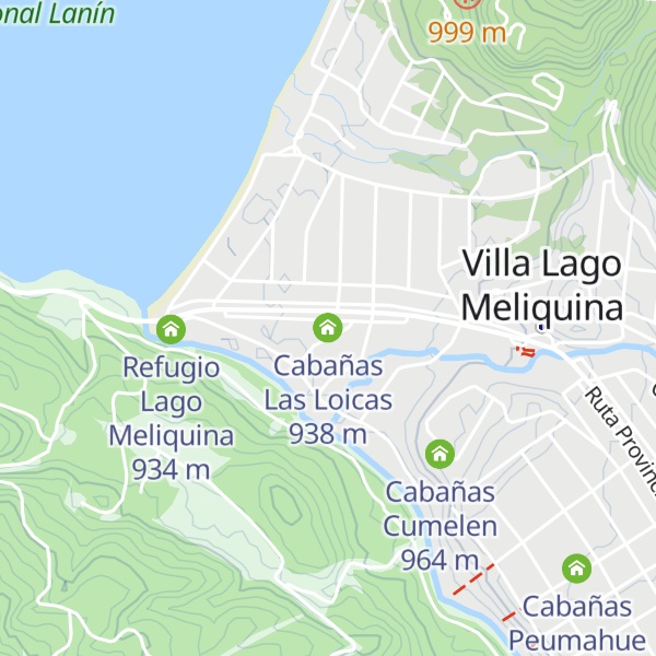 Map of Cabañas Las Loicas
