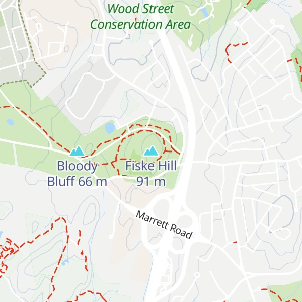 Map of Fiske Hill