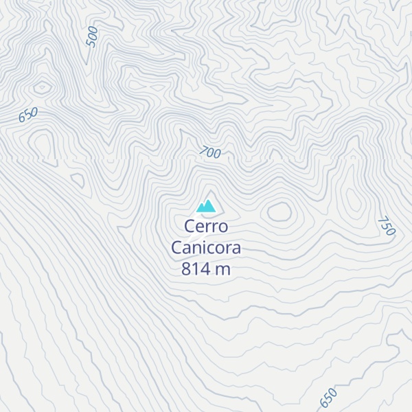 Map of Cerro Canicora