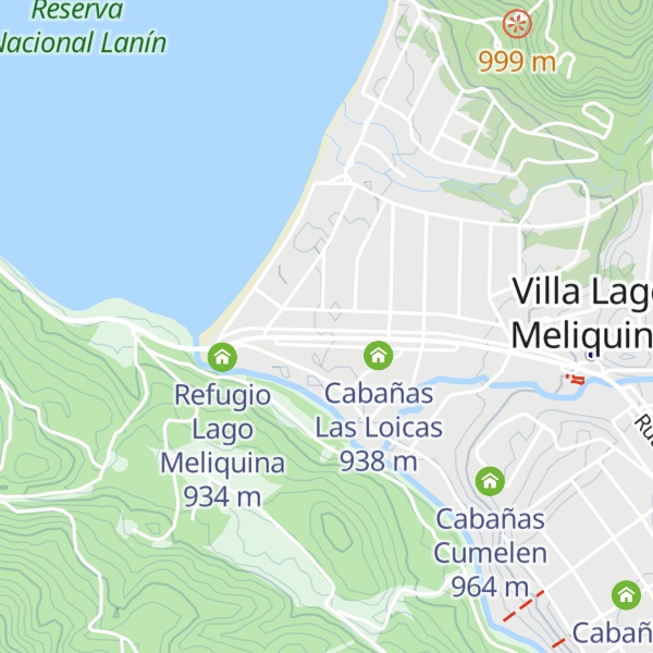 Map of Cabañas El Montañes