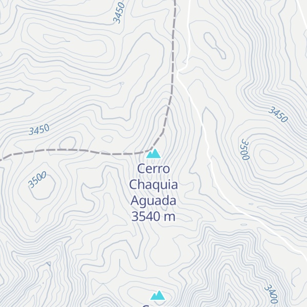 Map of Cerro Chaquia Aguada