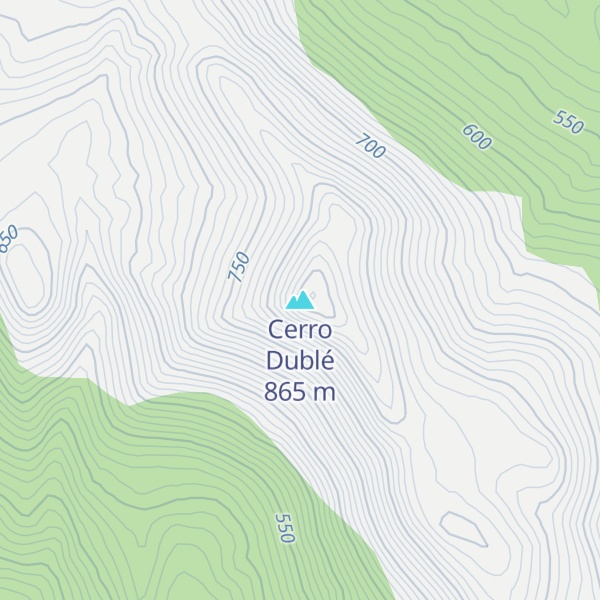Map of Cerro Dublé