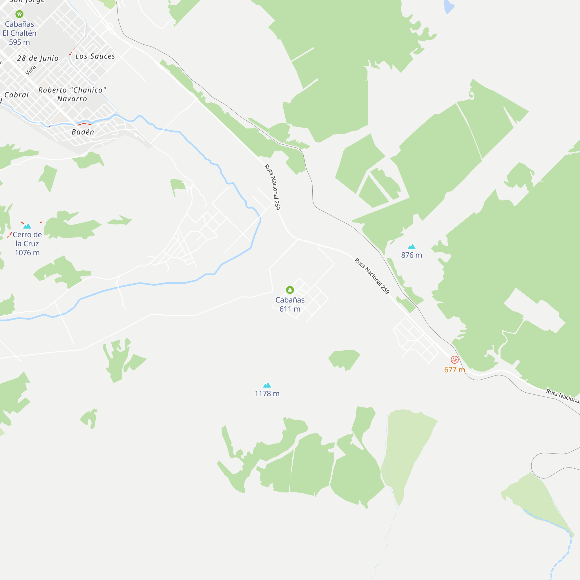 Cabañas map