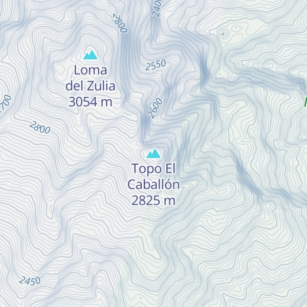 Map of Topo El Caballón