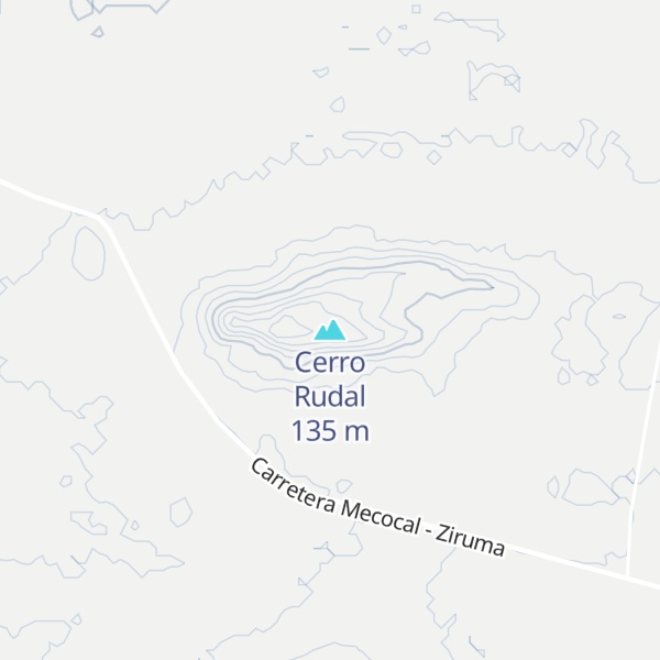Map of Cerro Rudal