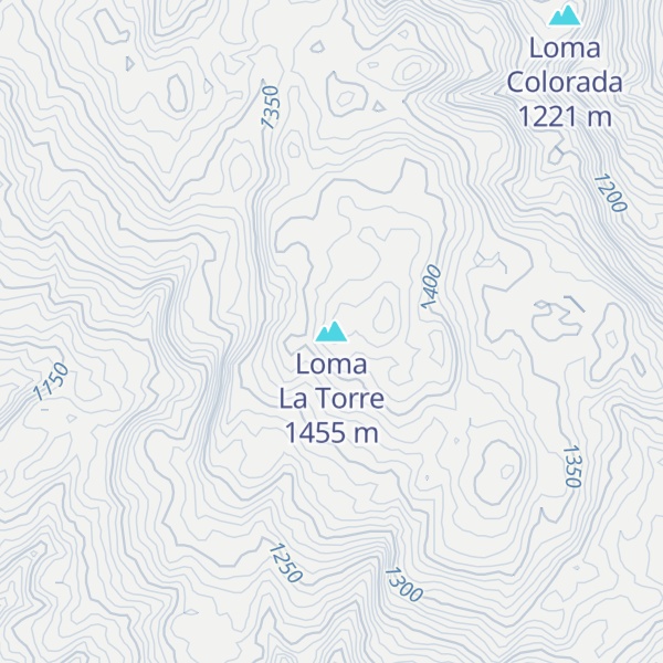 Map of Loma La Torre