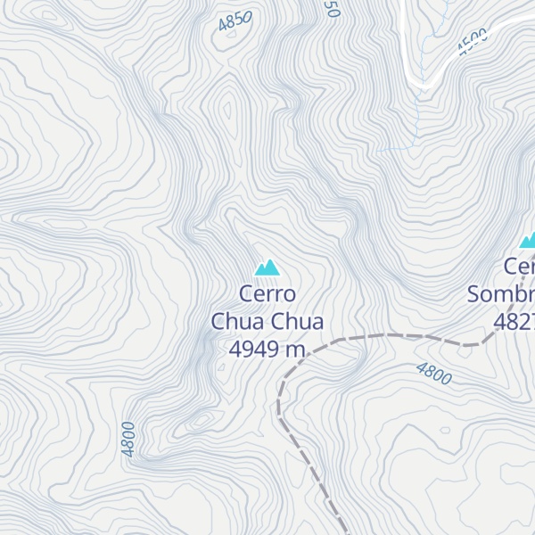 Map of Cerro Chua Chua
