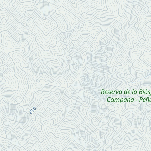 Map of Cerro Tres Puntas