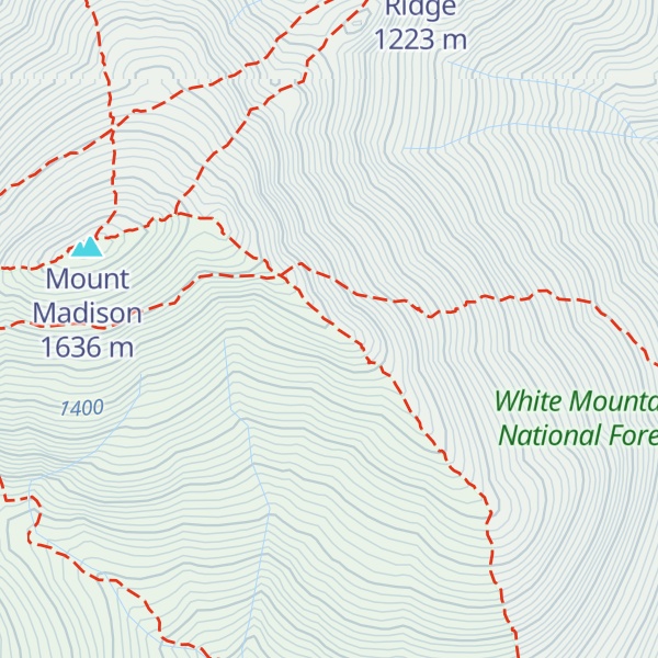 Map of Osgood Ridge