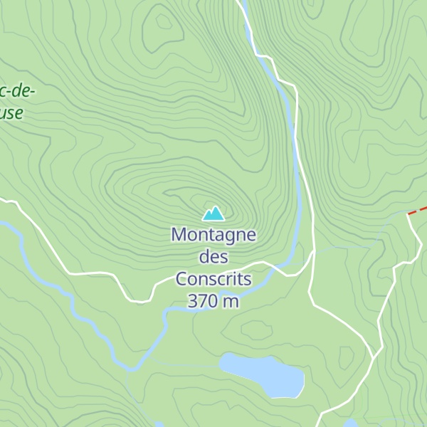 Map of Montagne des Conscrits