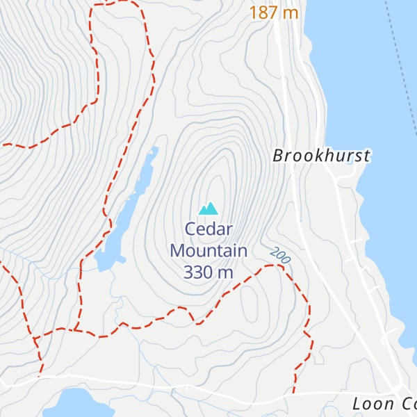 Map of Cedar Mountain