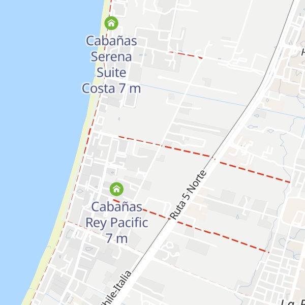 Map of Cabañas Los Copaos