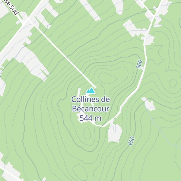 Map of Collines de Bécancour