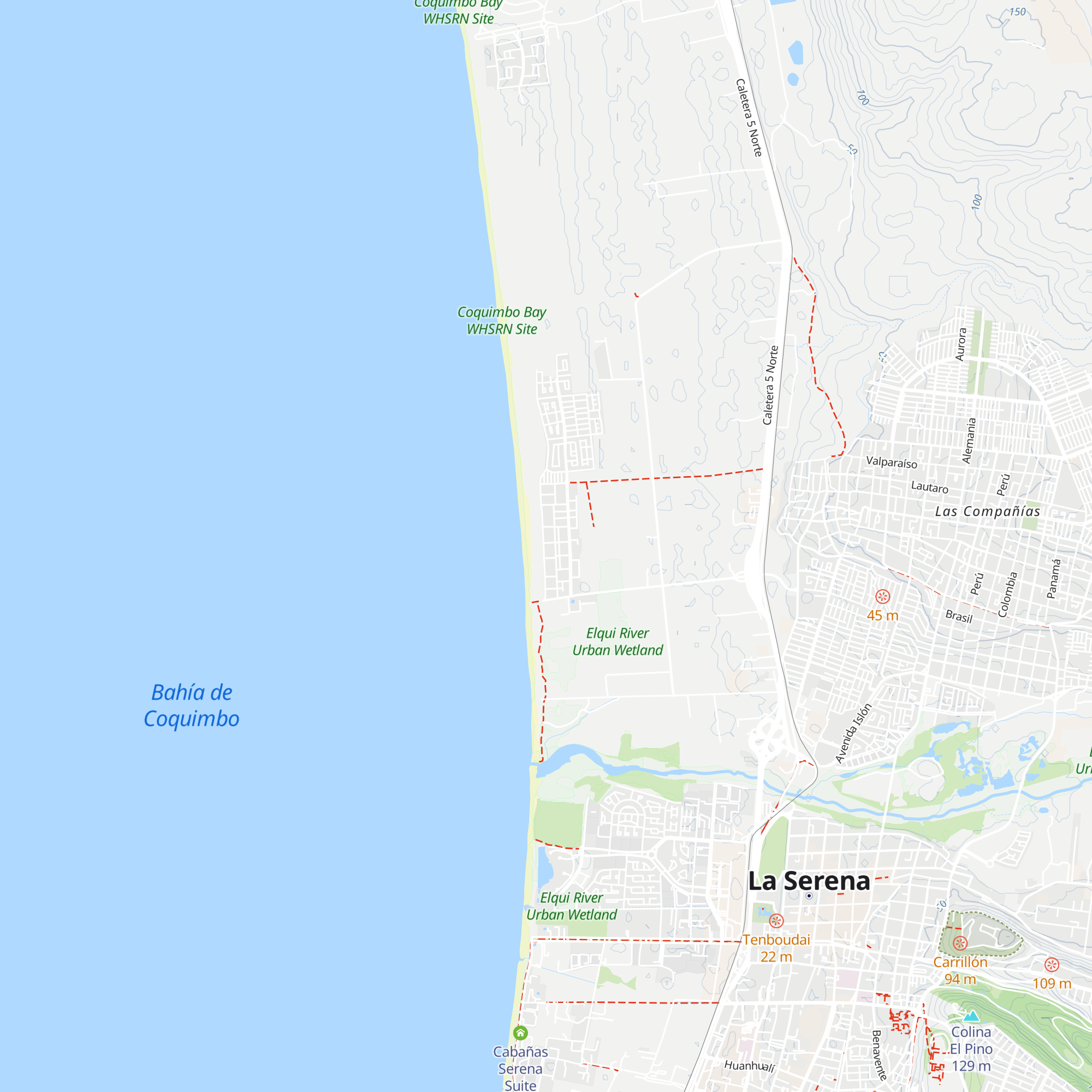 Cabañas Caleta San Pedro map